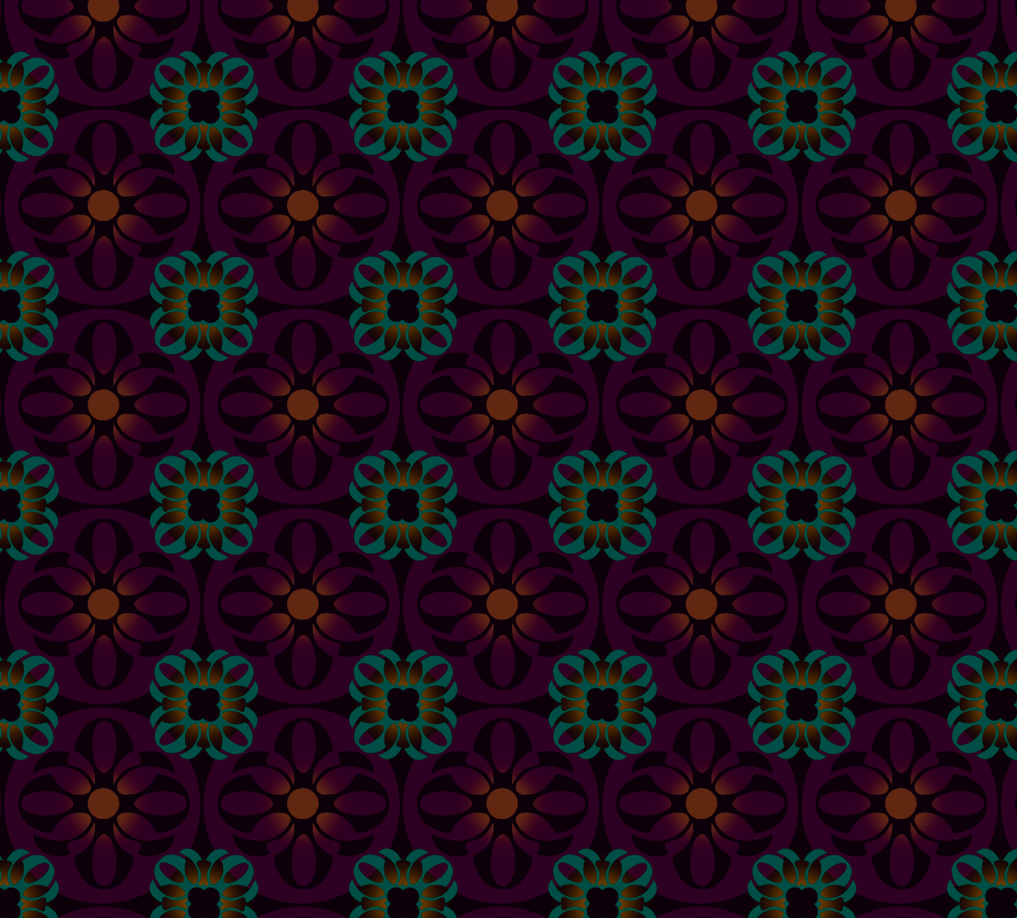 Motif 2 violet foncé coloré