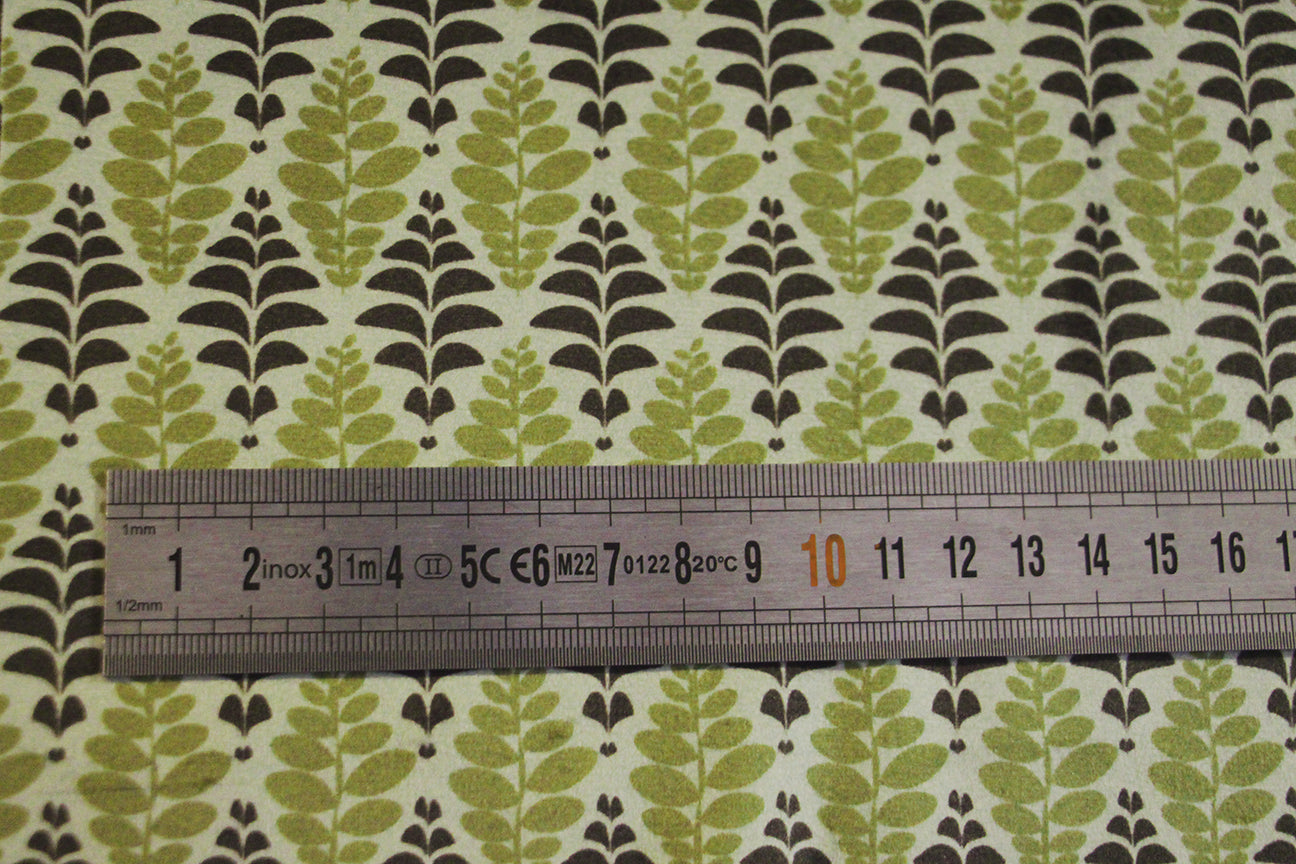 Motif floral, Feuilles algues vert
