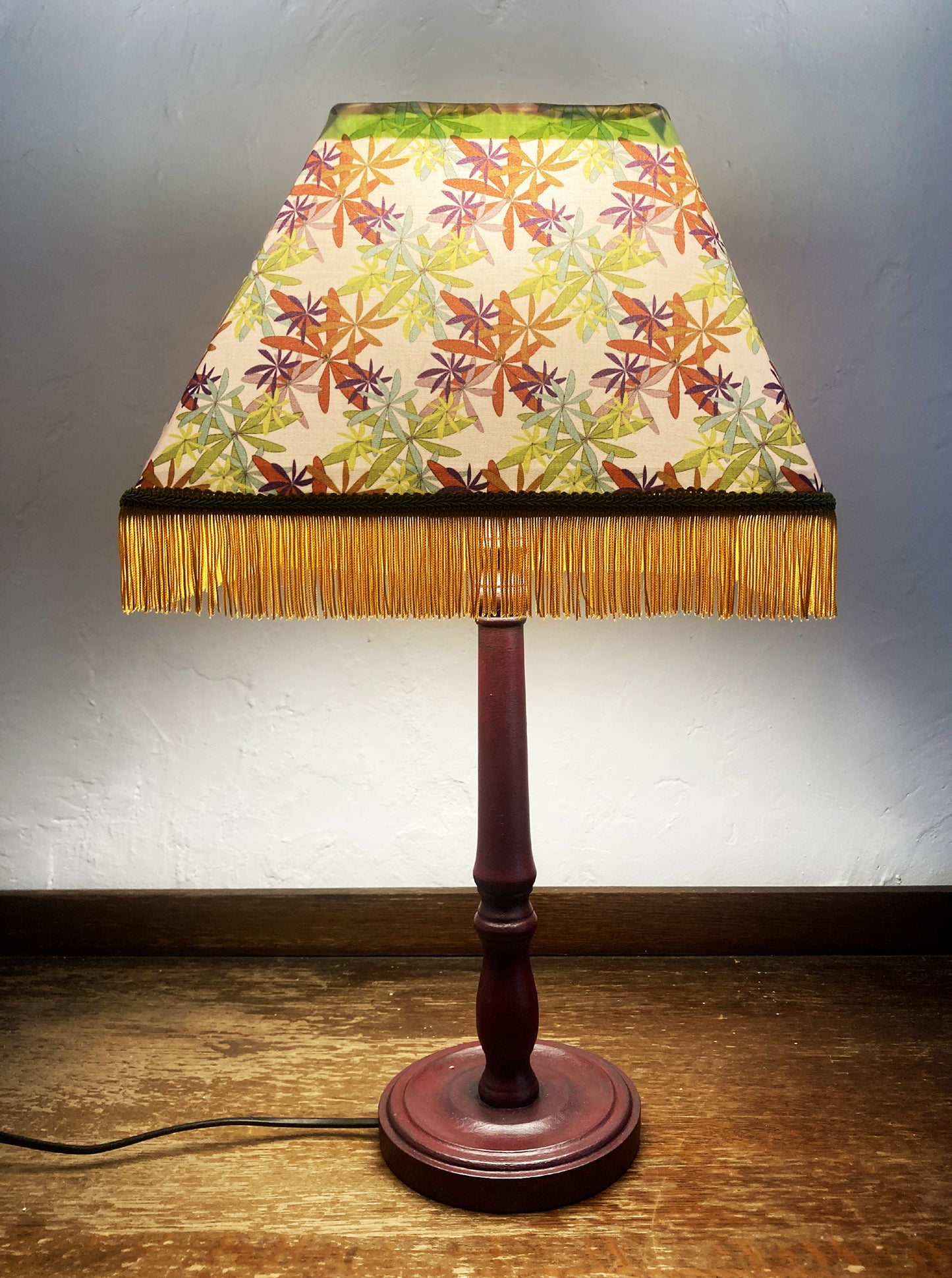 Motif Fleur plus, saumon clair