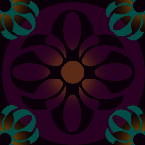 Motif 2 violet foncé coloré