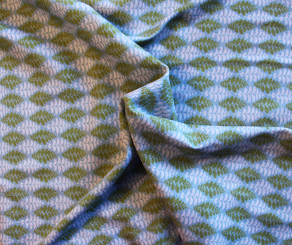Motif floral, Feuilles algue bleu-vert clair
